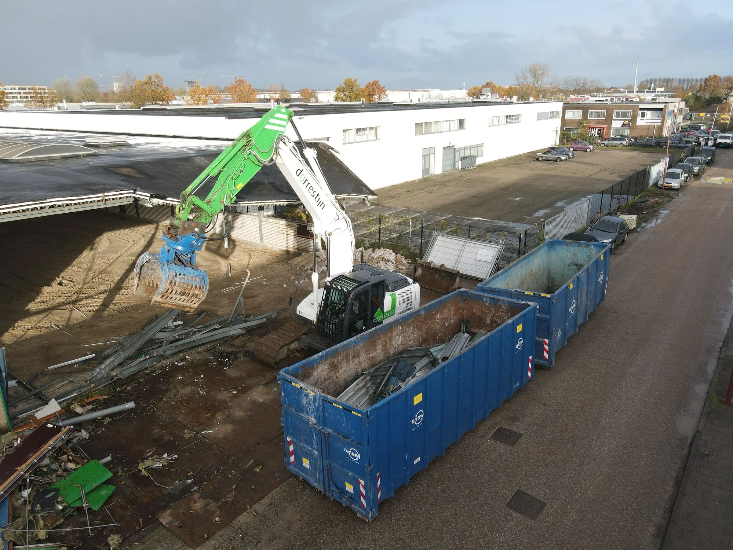 Demontage bedrijfspand Nieuwegein, foto 1