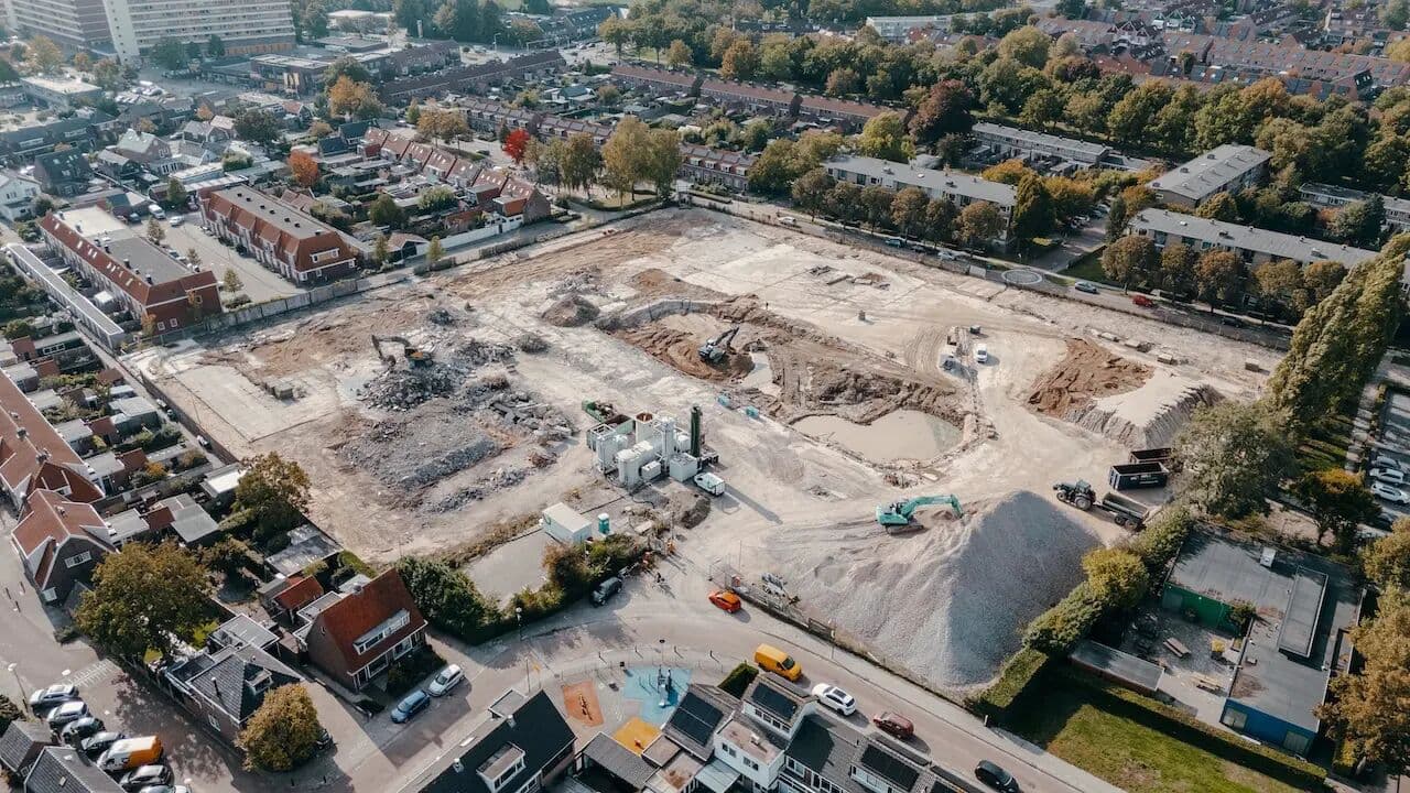 Bodemsanering en bouwrijp maken ’t Vennehof Veenendaal, foto 1
